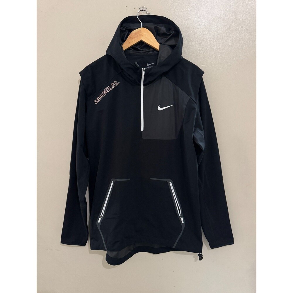 Men's L Nike Florida State Seminoles Football Team Issued Alpha Fly Rush Jacket